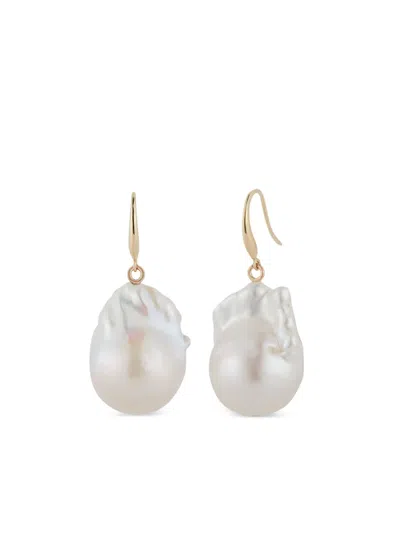 Mateo 14k Yellow Gold Pearl Earrings