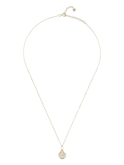 Mateo 14k Yellow Gold Petite Venus Diamond Necklace In Silver