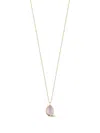 Mateo 14k Yellow Gold Pink Topaz Necklace
