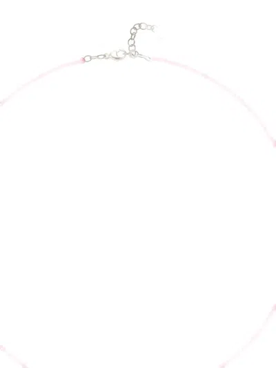 Mateo 14k Yellow Gold Ruby Beaded Necklace In Pink