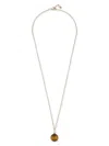 Mateo 14k Yellow Gold Tigers Eye Diamond Necklace In Gold