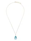 Mateo 14k Yellow Gold Topaz And Diamond Necklace In Gold