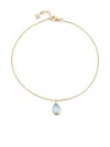 Mateo 14k Yellow Gold Topaz Anklet