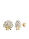 Mateo 14k Yellow Gold Venus Diamond Earrings In Gold