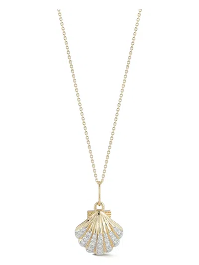 Mateo 14k Yellow Gold Venus Diamond Necklace