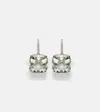 Mateo 14kt Gold Earrings With Amethysts And Diamonds In Gold