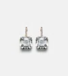 Mateo 14kt Gold Earrings With Quartz And Diamonds In Gold
