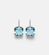 Mateo 14kt Gold Earrings With Topaz And Diamonds In Gold