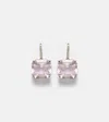 Mateo 14kt Gold Earrings With Topaz And Diamonds In Pink