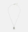 Mateo 14kt Gold Necklace With Green Amethyst And Diamonds In Gold