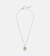 Mateo 14kt Gold Necklace With Quartz And Diamonds In Gold