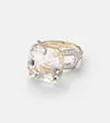 Mateo 14kt Gold Ring With Quartz And Diamonds In Gold