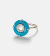 Mateo 14kt Gold Ring With Turquoise And Diamonds