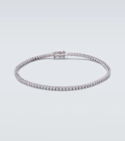 Mateo 14kt White Gold Tennis Bracelet With Diamonds In Silver