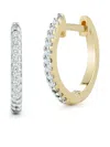 Mateo 14kt Yellow Gold 12mm Diamond Huggies In Gold