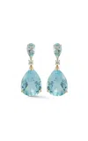 Mateo 14kt Yellow Gold Blue Topaz Sophia Earrings