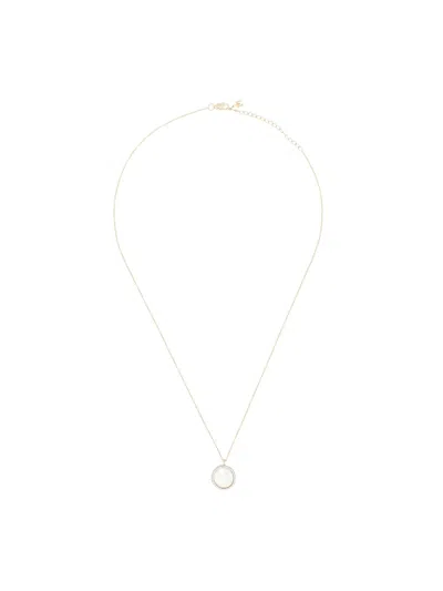 Mateo 14kt Yellow Gold C Pearl And Diamond Necklace In Metallic