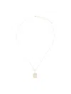 Mateo 14kt Yellow Gold Crystal Frame P Initial Diamond Necklace In Metallic