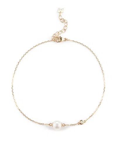 Mateo 14kt Yellow Gold Diamond Pearl Chain Bracelet