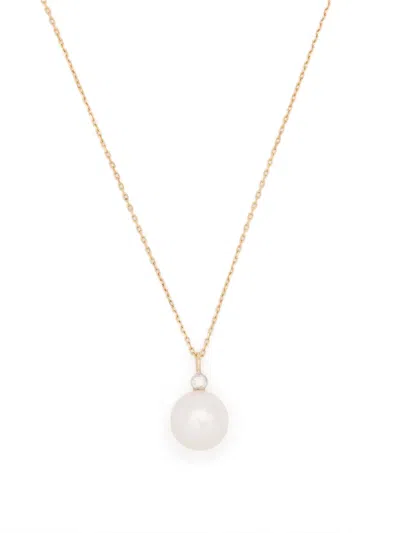 Mateo 14kt Yellow Gold Dot Pearl And Diamond Necklace