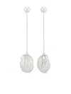 Mateo 14kt Gold Drop Earrings With Pearls In White