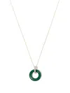 Mateo Donut 14-karat Gold, Malachite And Diamond Necklace In Gold