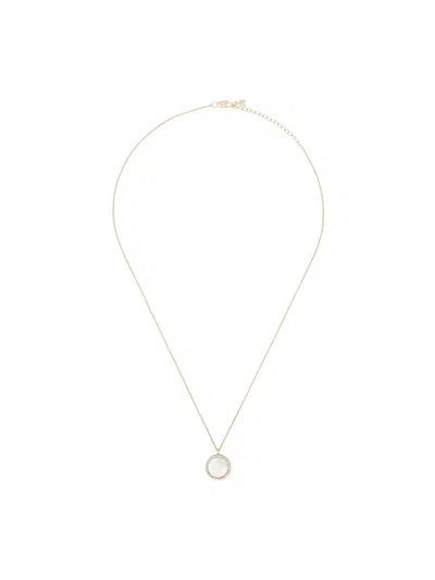 MATEO 14KT YELLOW GOLD PEARL AND CRYSTAL NECKLACE