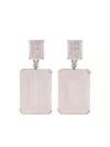 Mateo 14kt Yellow Gold Rose Quartz And Diamond Drop Earrings In Gold