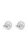 Mateo Cog Shape Cufflinks In Silver