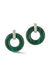 Mateo Diamond Donut Earrings In グリーン