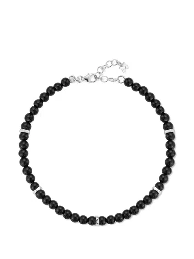 Mateo Hex Nut Onyx Bracelet In Metallic