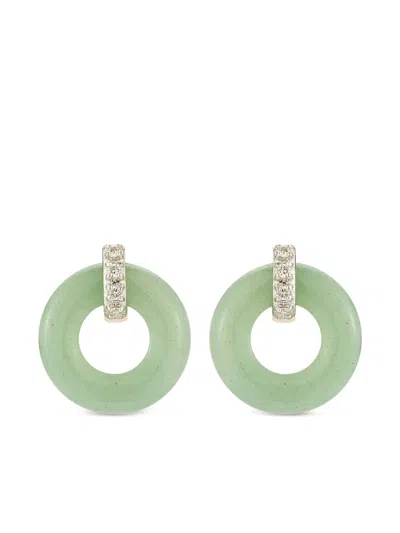 Mateo Hoop Earrings In Grün