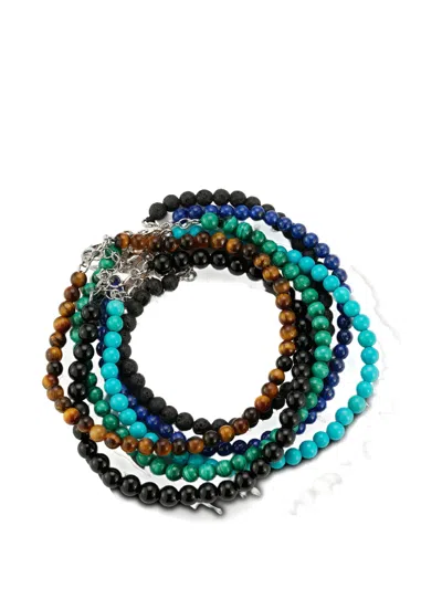Mateo Lava Rock Bracelet In Multi