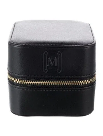 Pre-owned Mateo Leather Jewelry Box In Black