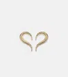 Mateo Ohrringe Swoosh Aus 14kt Gelbgold Mit Diamanten In Gold