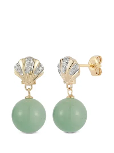 Mateo Petite Venus Jade Drop Earrings In Multi