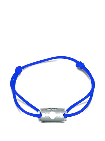 Mateo Razor Blade Bracelet In Blue