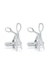 Mateo Scissor Shape Cufflinks In Silver
