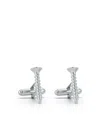 Mateo Screw Shape Cufflinks In Silver