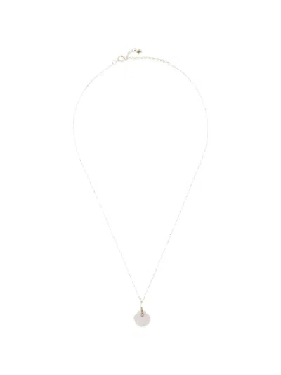 Mateo Shell-motif Diamond And Quartz Necklace In Yellow