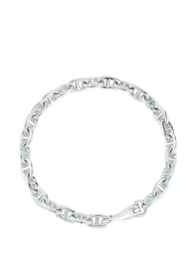 Mateo Small Anchor-link Bracelet In White