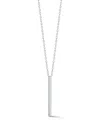 Mateo Sterling Silver Bar Necklace In 银色