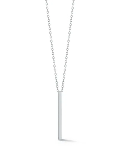Mateo Sterling Silver Bar Necklace In 银色