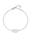 Mateo Sterling Silver Mini Razor Blade Bracelet In Silver