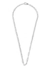 Mateo Sterling Silver Paper Clip Necklace In Silver