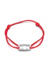 Mateo Sterling Silver Razor Blade Bracelet In Red
