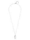 Mateo Sterling Silver Razor Blade Necklace In 银色