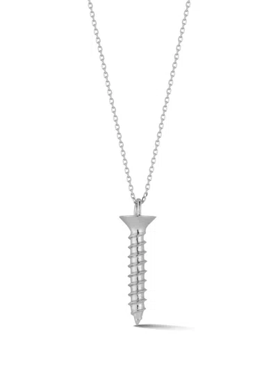 Mateo Sterling Silver Screw Necklace In 银色