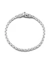 Mateo Sterling Silver Square Link Chain Bracelet In Silver