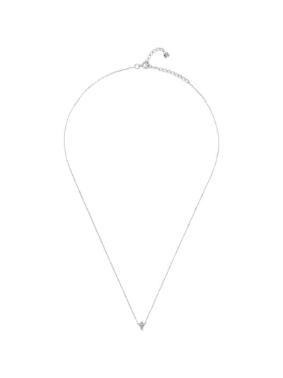 Mateo Suspended-cross Diamond Necklace In Gray